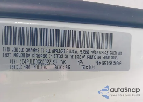 2019 Jeep Cherokee Limited Fwd из США, поврежденный, VIN 1C4PJLDB6KD327197